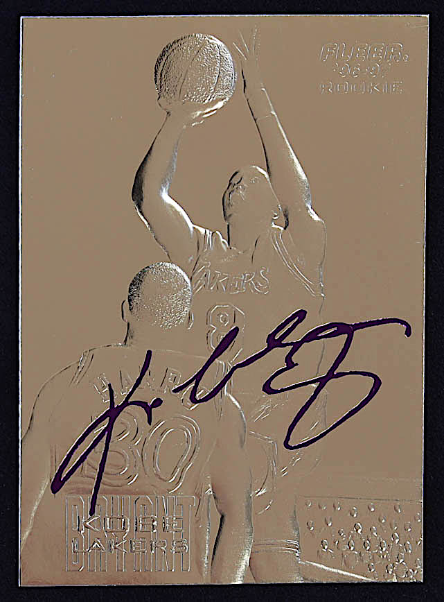 Kobe Bryant 1996-97 Fleer Purple Signature 23Kt Gold RC #53197 at PristineAuction.com Kobe Bryant 1996-97 Fleer Purple Signature 23Kt Gold RC #53197 at PristineAuction.com