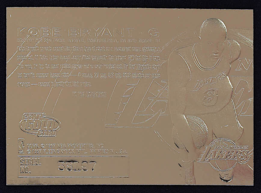 Kobe Bryant 1996-97 Fleer Purple Signature 23Kt Gold RC #53197 at PristineAuction.com Kobe Bryant 1996-97 Fleer Purple Signature 23Kt Gold RC #53197 at PristineAuction.com
