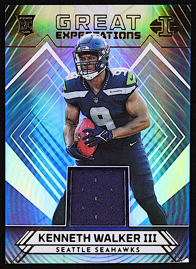 Kenneth Walker III 2022 Panini Illusions Great Expectations Materials #18 RC at PristineAuction.com Kenneth Walker III 2022 Panini Illusions Great Expectations Materials #18 RC at PristineAuction.com