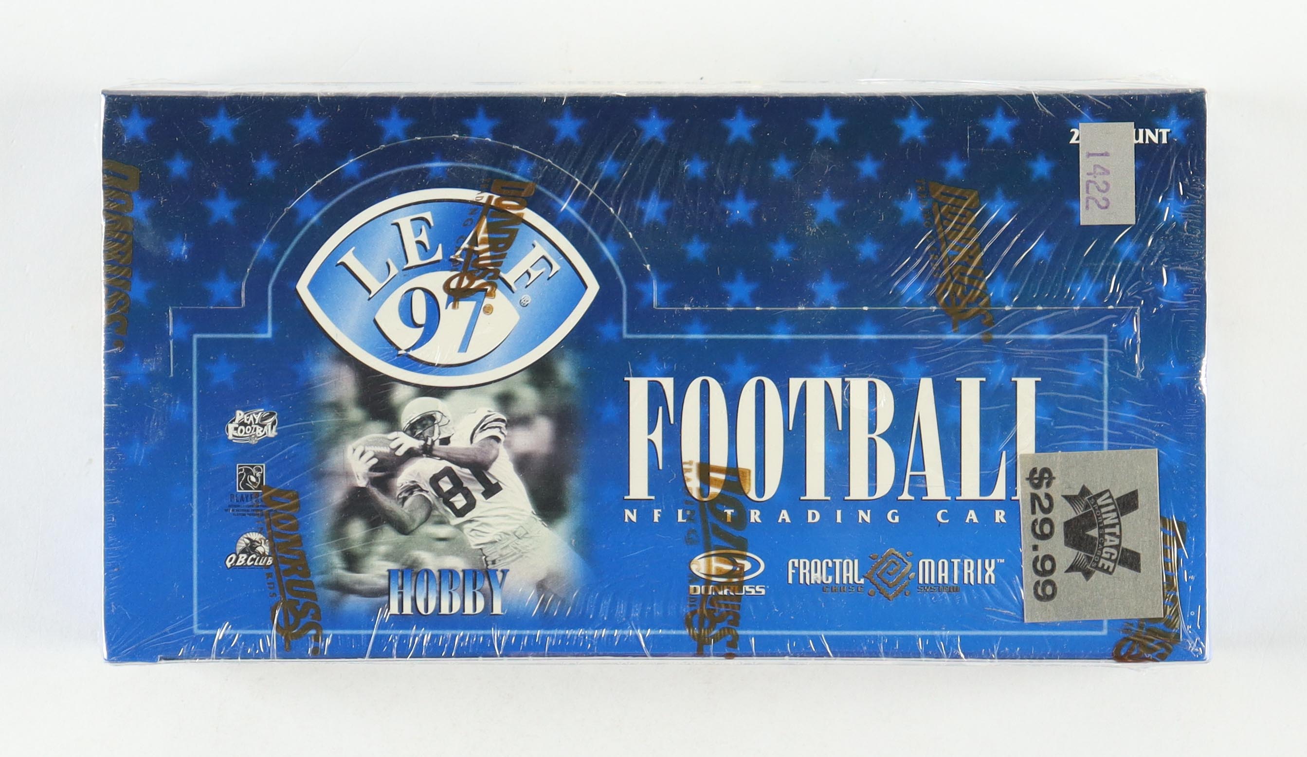 1997 Leaf Football Hobby Box With (24) Packs at PristineAuction.com 1997 Leaf Football Hobby Box With (24) Packs at PristineAuction.com