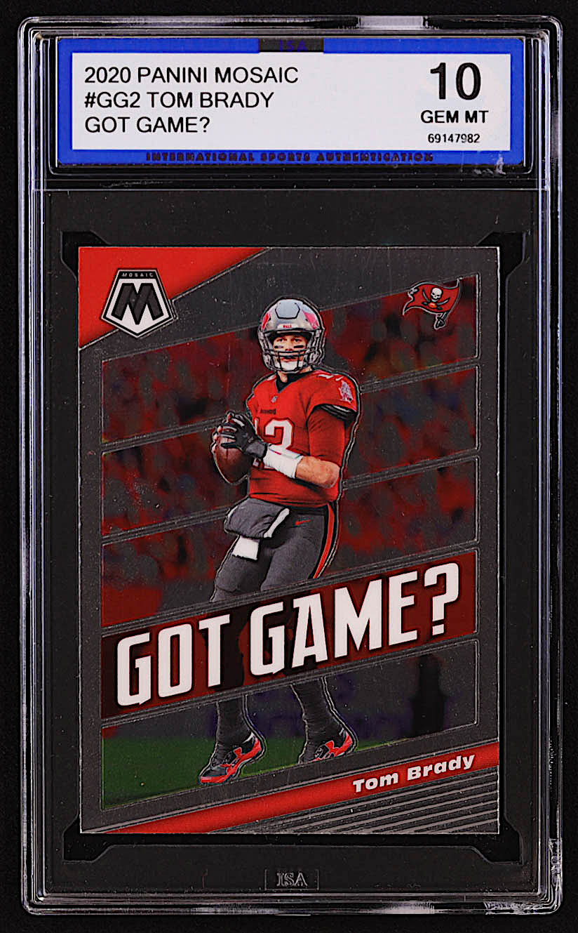 Tom Brady 2020 Panini Mosaic Got Game #2 (ISA 10) at PristineAuction.com Tom Brady 2020 Panini Mosaic Got Game #2 (ISA 10) at PristineAuction.com