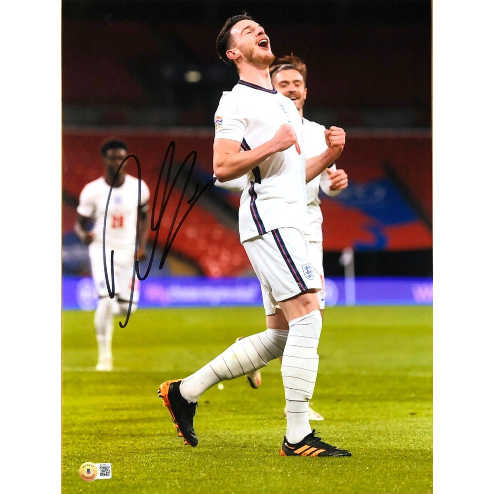 Declan Rice Signed England National Team 12x16 Photo (Beckett ...