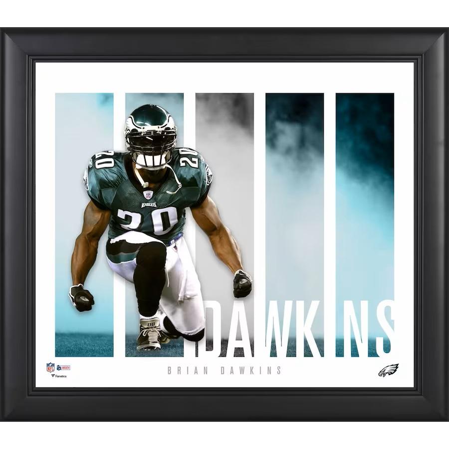 Brian Dawkins Eagles Custom Framed Photo at PristineAuction.com Brian Dawkins Eagles Custom Framed Photo at PristineAuction.com