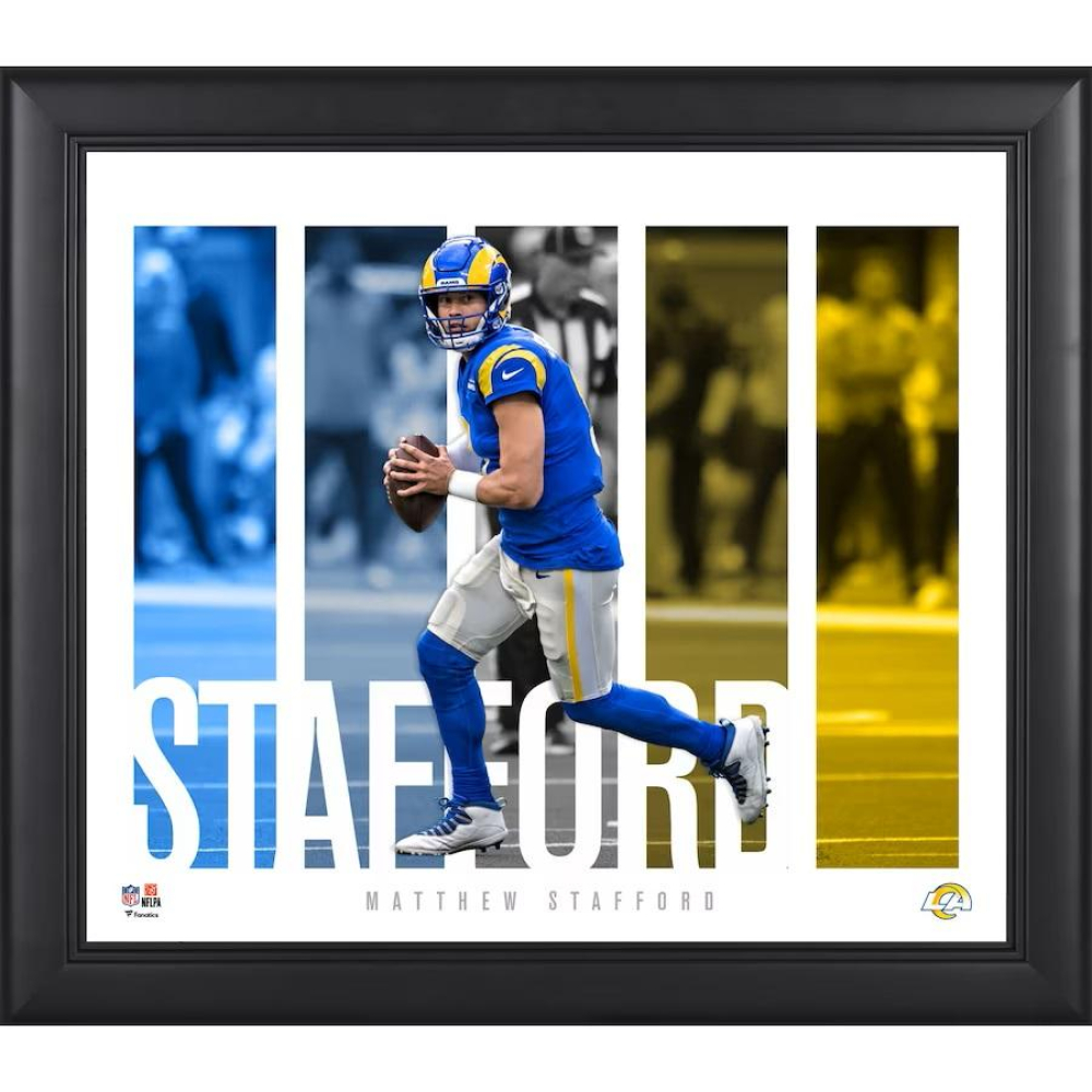 Mattthew Stafford Rams Custom Framed Photo | Pristine Auction