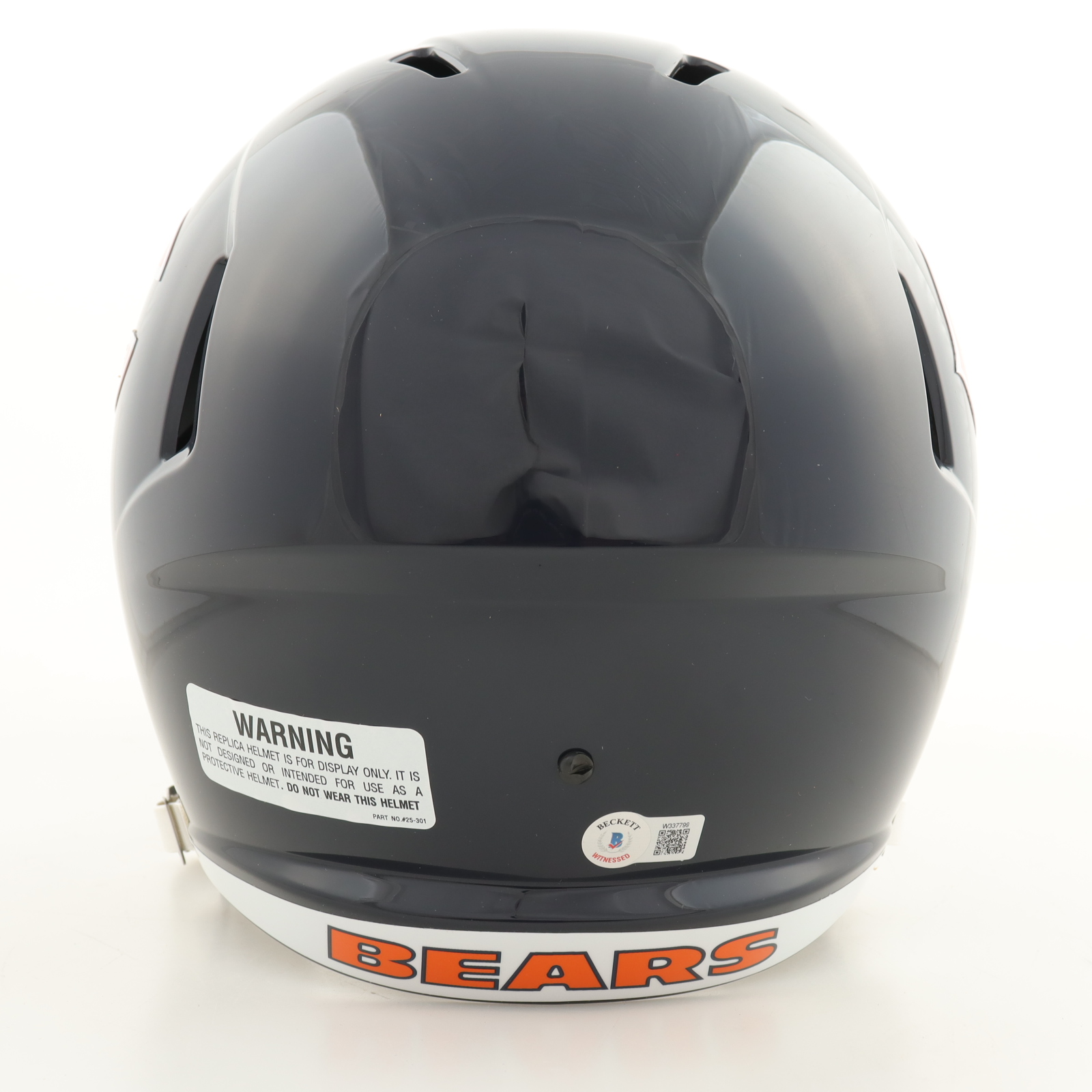 Brian Urlacher Signed Bears Full-Size Speed Helmet Inscribed "HOF 18" (Beckett) at PristineAuction.com Brian Urlacher Signed Bears Full-Size Speed Helmet Inscribed "HOF 18" (Beckett) at PristineAuction.com