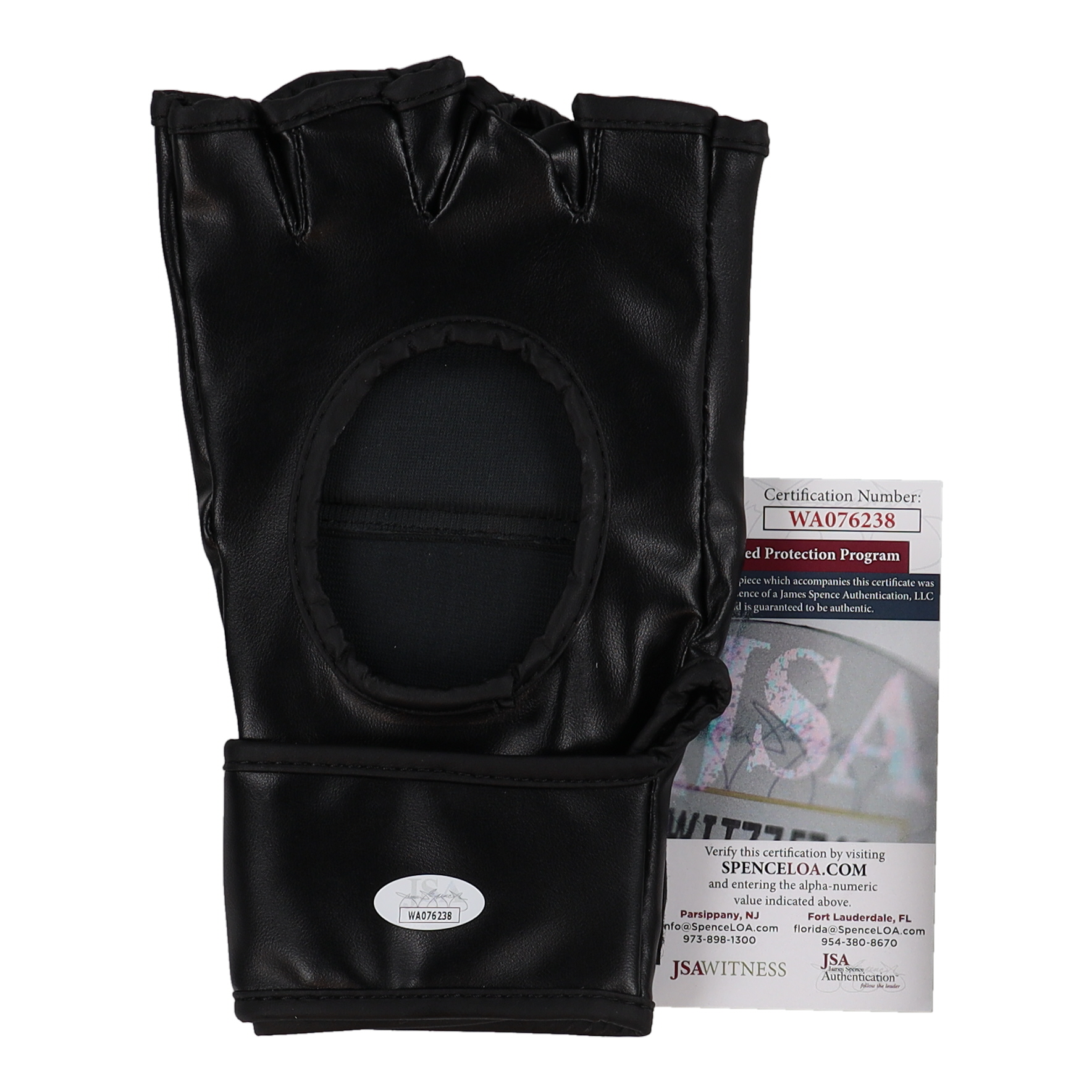 Muhammad Mokaev Signed UFC Glove (JSA) at PristineAuction.com Muhammad Mokaev Signed UFC Glove (JSA) at PristineAuction.com