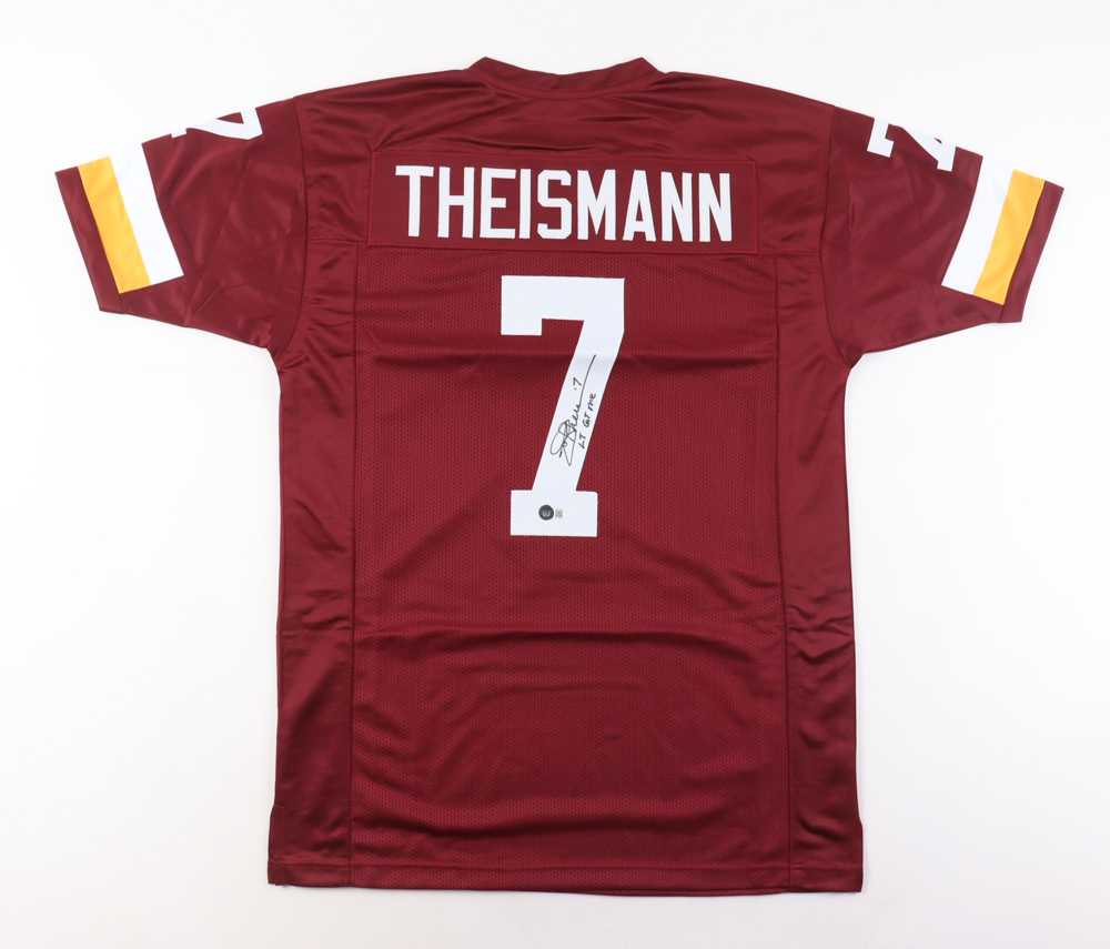 Joe Theismann Signed Jersey Inscribed "LT Got Me" (Beckett) at PristineAuction.com Joe Theismann Signed Jersey Inscribed "LT Got Me" (Beckett) at PristineAuction.com