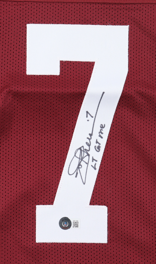 Joe Theismann Signed Jersey Inscribed "LT Got Me" (Beckett) at PristineAuction.com Joe Theismann Signed Jersey Inscribed "LT Got Me" (Beckett) at PristineAuction.com