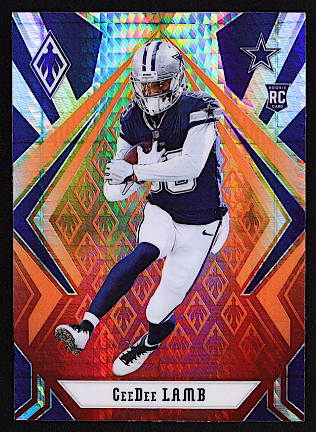 CeeDee Lamb 2020 Panini Phoenix Fire Burst #106 RC at PristineAuction.com CeeDee Lamb 2020 Panini Phoenix Fire Burst #106 RC at PristineAuction.com