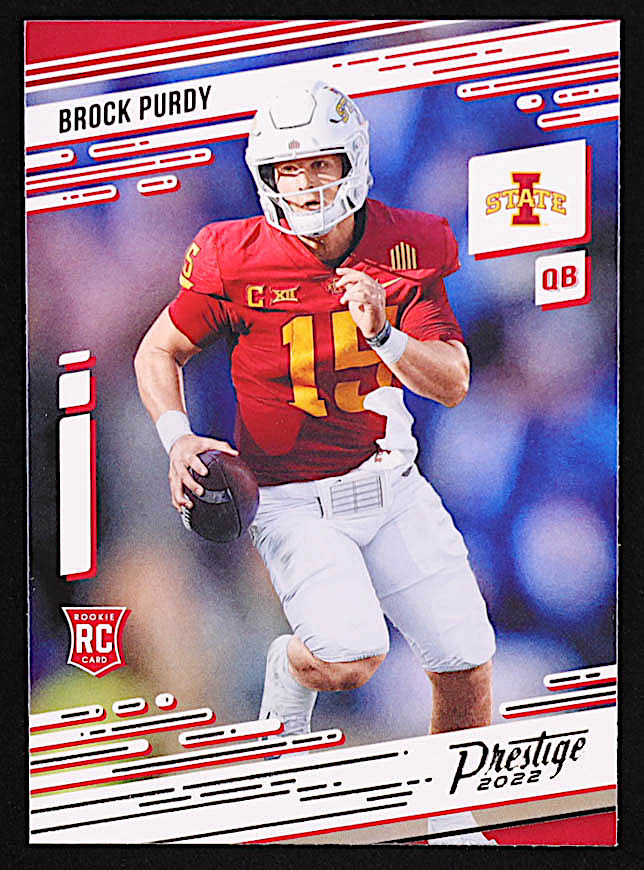 Brock Purdy 2022 Panini Chronicles Draft Picks Prestige #25 RC at PristineAuction.com Brock Purdy 2022 Panini Chronicles Draft Picks Prestige #25 RC at PristineAuction.com