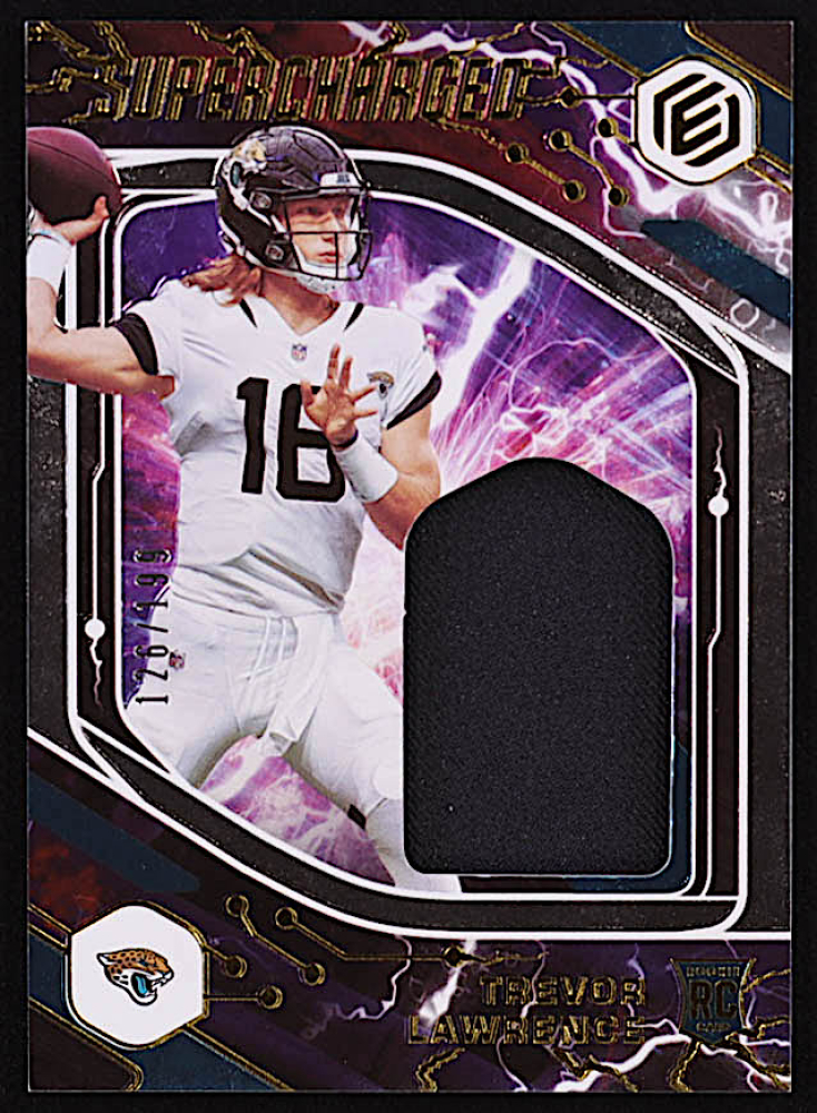 Trevor Lawrence 2021 Panini Elements Supercharged Jerseys 1 RC 126/