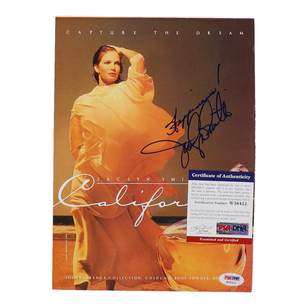Jaclyn Smith Signed 8x10 Magazine Ad (PSA) Pristine Auction