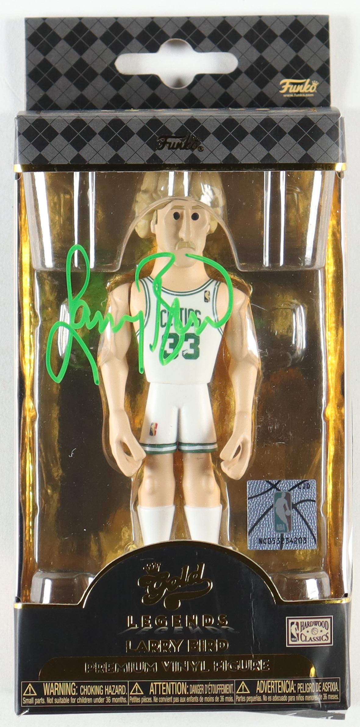 Larry Bird Signed Funko Gold Legends Premium Vinyl Figure (JSA) at PristineAuction.com Larry Bird Signed Funko Gold Legends Premium Vinyl Figure (JSA) at PristineAuction.com