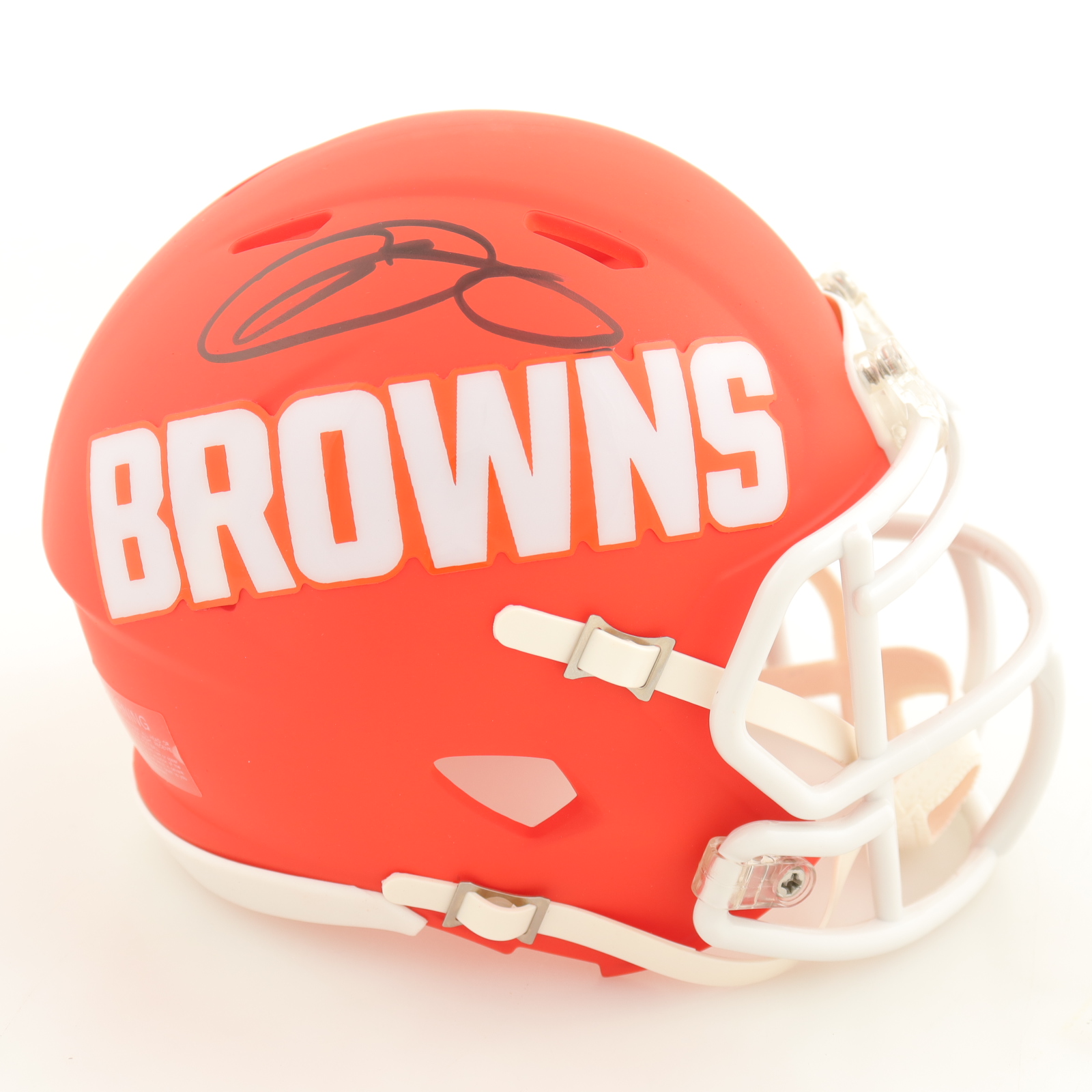 Odell Beckham Jr. Signed Browns AMP Alternate Speed Mini Helmet (JSA) at PristineAuction.com Odell Beckham Jr. Signed Browns AMP Alternate Speed Mini Helmet (JSA) at PristineAuction.com