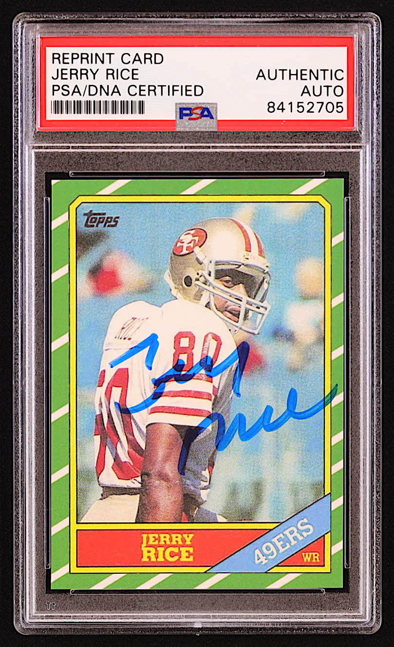 Jerry Rice Signed Trading Card (PSA) | Pristine Auction