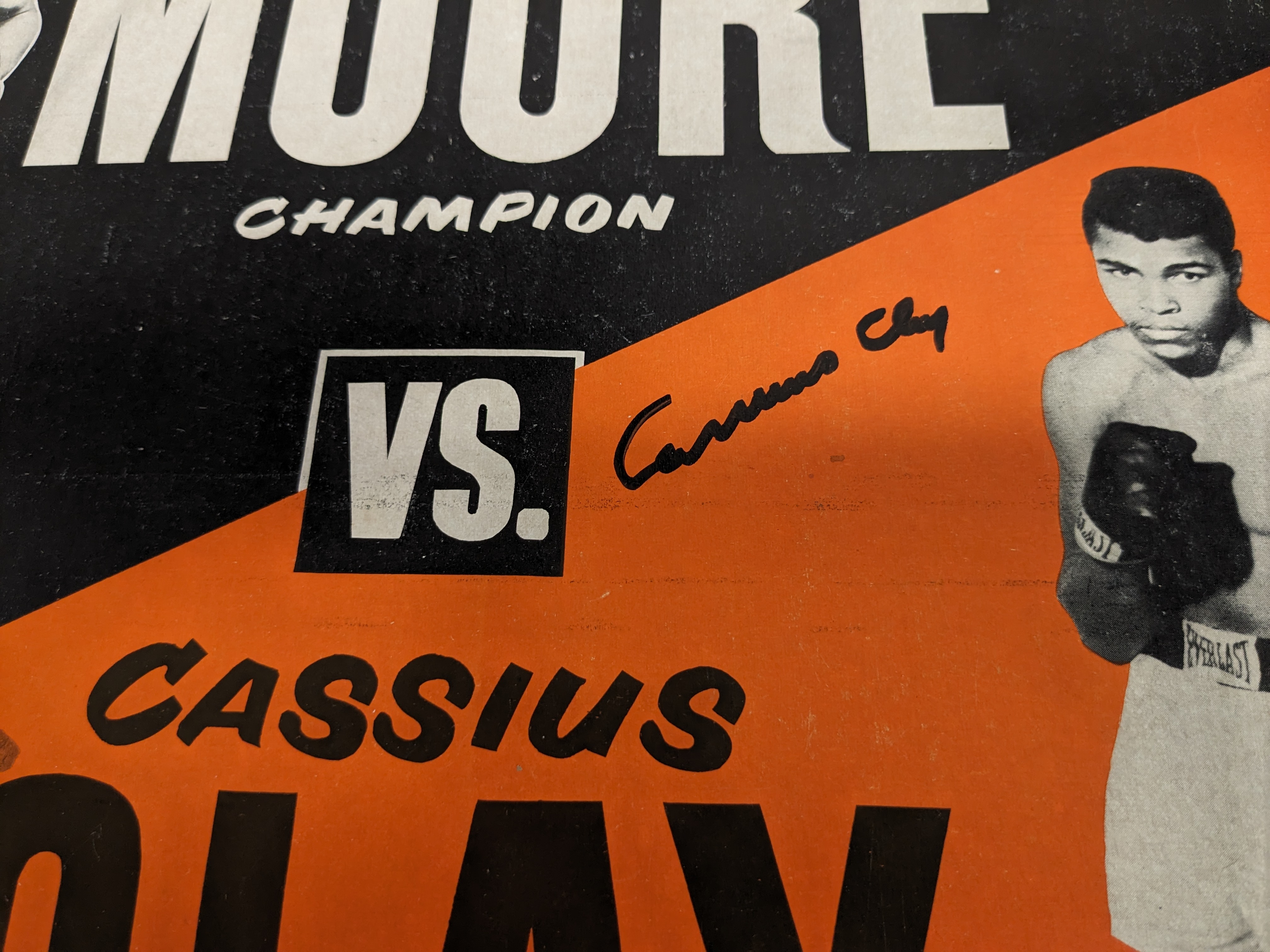 Cassius Clay Signed Fight Poster (PSA) at PristineAuction.com Cassius Clay Signed Fight Poster (PSA) at PristineAuction.com