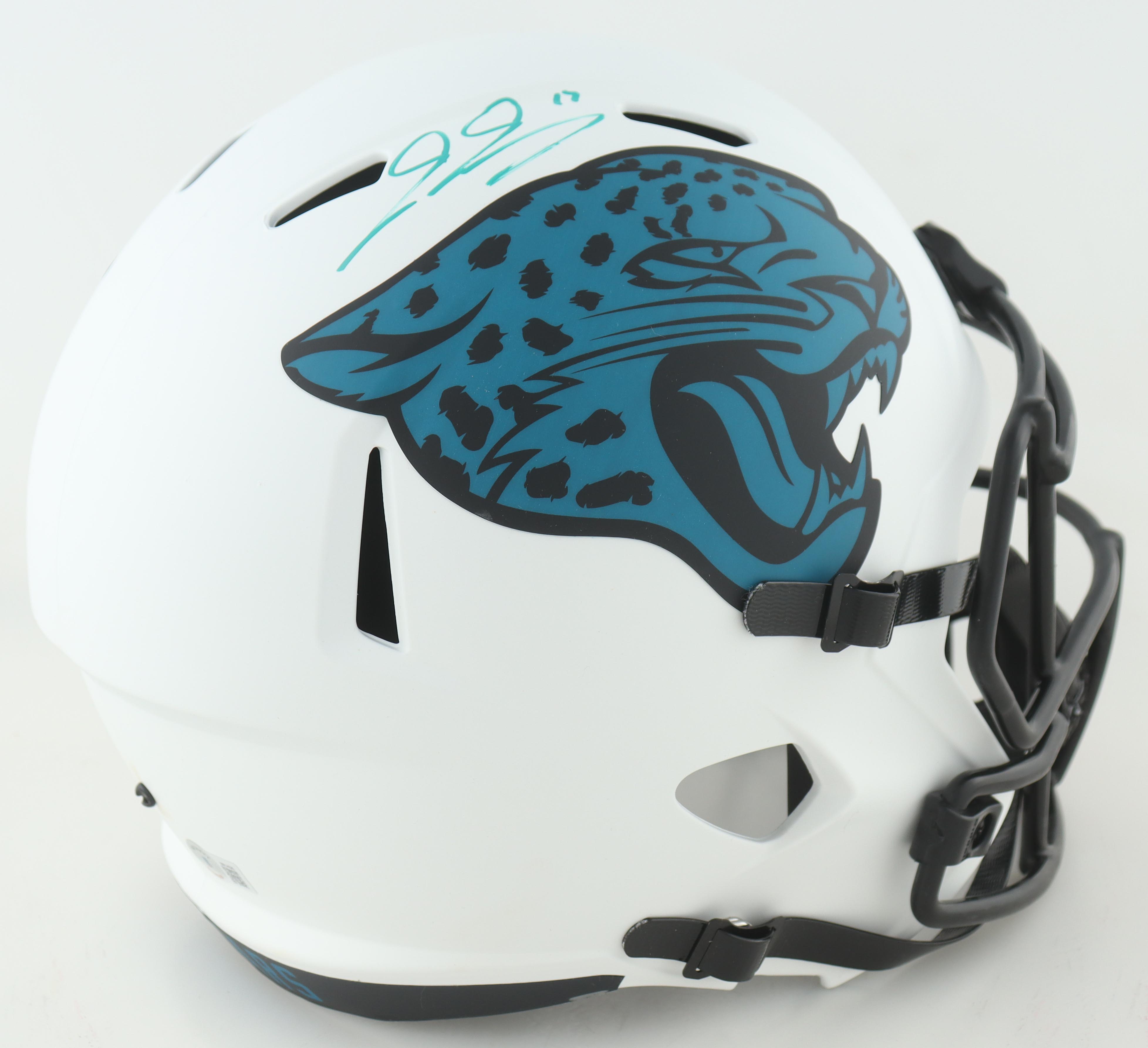 Evan Engram Signed Jaguars Full-Size Lunar Eclipse Alternate Speed Helmet (Beckett) at PristineAuction.com Evan Engram Signed Jaguars Full-Size Lunar Eclipse Alternate Speed Helmet (Beckett) at PristineAuction.com