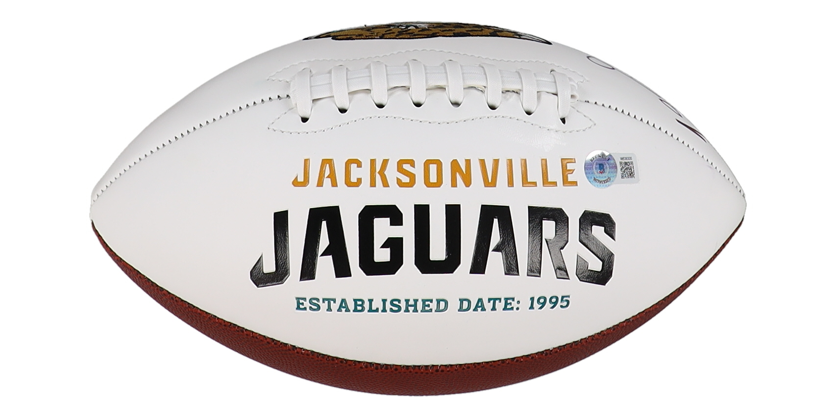 Fred Taylor Signed Jaguars Logo Football (Beckett) at PristineAuction.com Fred Taylor Signed Jaguars Logo Football (Beckett) at PristineAuction.com