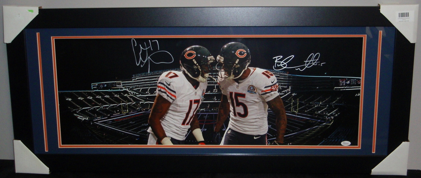 Brandon Marshall & Alshon Jeffery Signed Bears Custom Framed Panoramic Photo (JSA COA) at PristineAuction.com Brandon Marshall & Alshon Jeffery Signed Bears Custom Framed Panoramic Photo (JSA COA) at PristineAuction.com