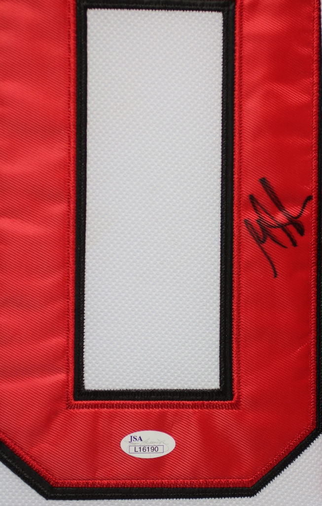 Martin Brodeur Signed Devils 35x43 Custom Framed Jersey (JSA COA) at PristineAuction.com Martin Brodeur Signed Devils 35x43 Custom Framed Jersey (JSA COA) at PristineAuction.com