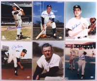 Lot of (6) Signed Yankees 8x10 Photos with Moose Skowron, Ralph Houk, Fred Stanley, Jim Bouton, Eddie Robinson, & Johnny Blanchard (SOP COA) at PristineAuction.com