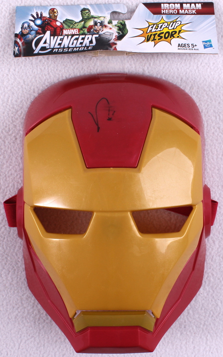 Robert Downey Jr Signed Iron Man Mask (Prime Time Signatures COA ...