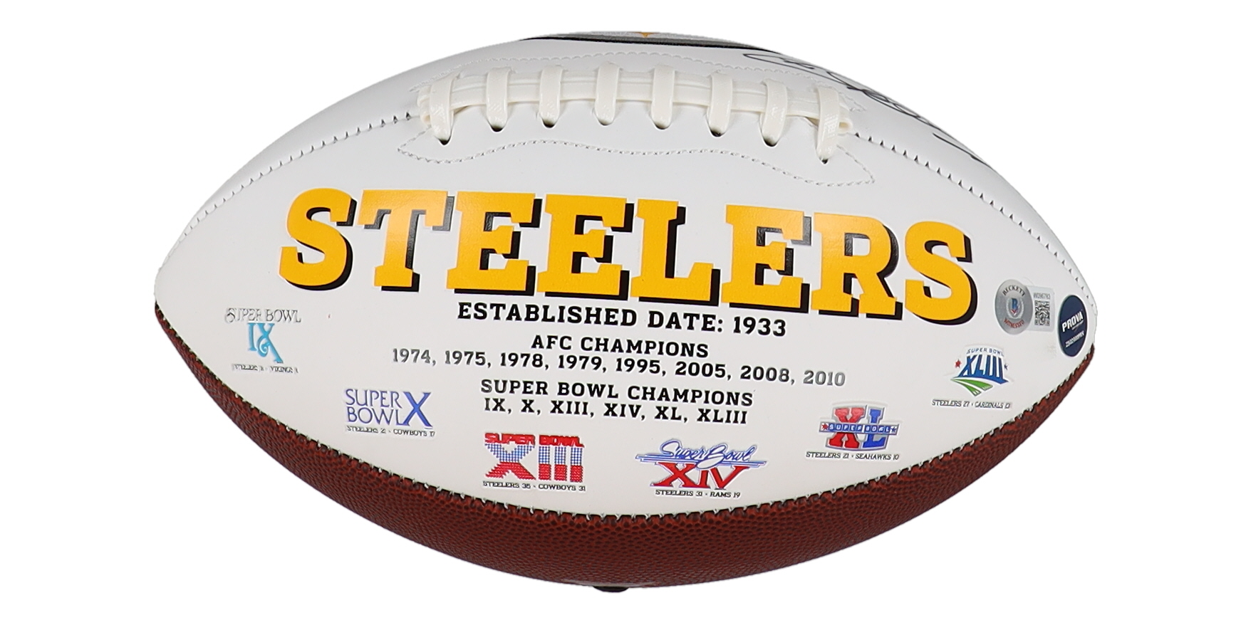 Kordell Stewart Signed Steelers Logo Football (Beckett & Prova) at PristineAuction.com Kordell Stewart Signed Steelers Logo Football (Beckett & Prova) at PristineAuction.com