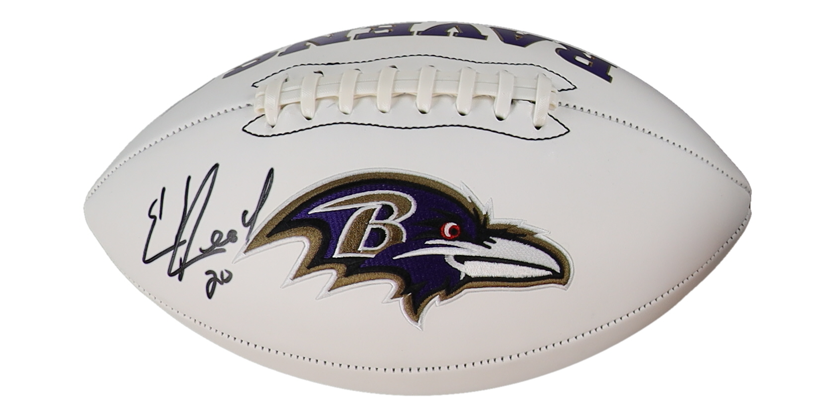 Ed Reed Signed Ravens Logo Football (Beckett) at PristineAuction.com Ed Reed Signed Ravens Logo Football (Beckett) at PristineAuction.com