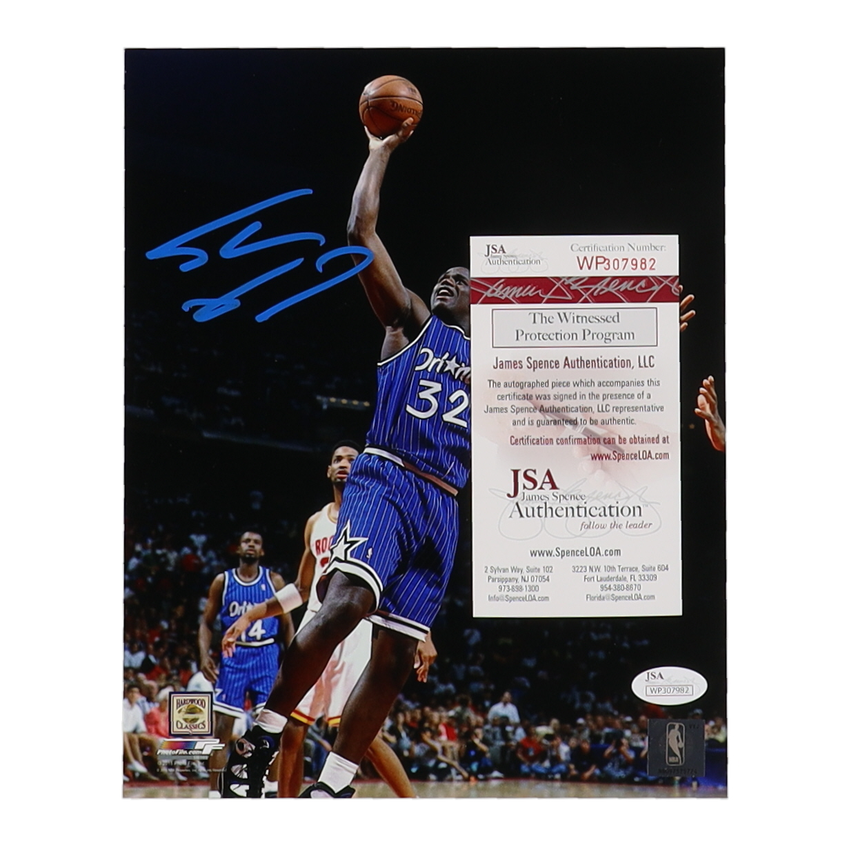 Shaquille O'Neal Signed Magic 8x10 Photo (JSA) at PristineAuction.com Shaquille O'Neal Signed Magic 8x10 Photo (JSA) at PristineAuction.com