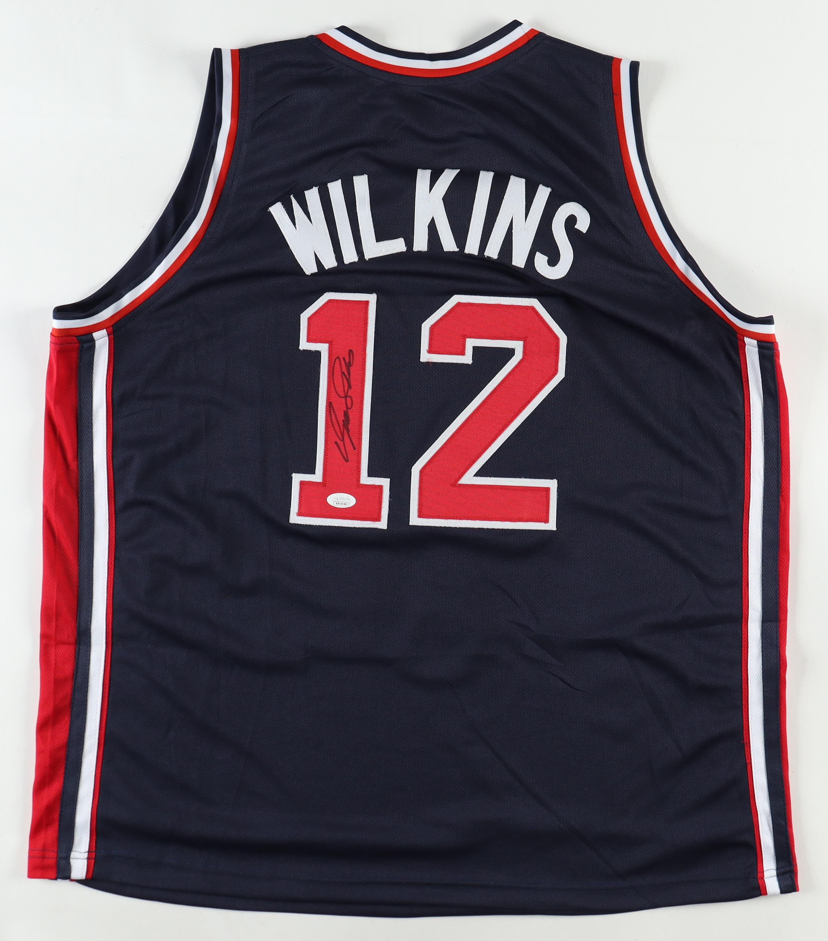 Dominique Wilkins Signed Jersey (JSA) at PristineAuction.com Dominique Wilkins Signed Jersey (JSA) at PristineAuction.com