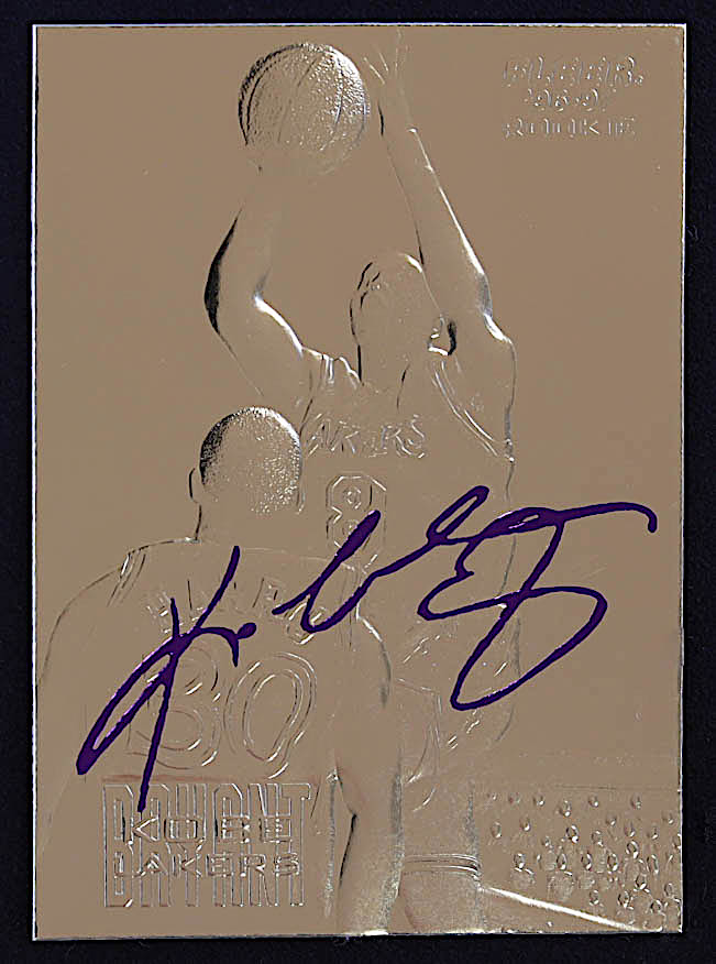 Kobe Bryant 1996-97 Fleer Purple Signature 23Kt Gold RC at PristineAuction.com Kobe Bryant 1996-97 Fleer Purple Signature 23Kt Gold RC at PristineAuction.com