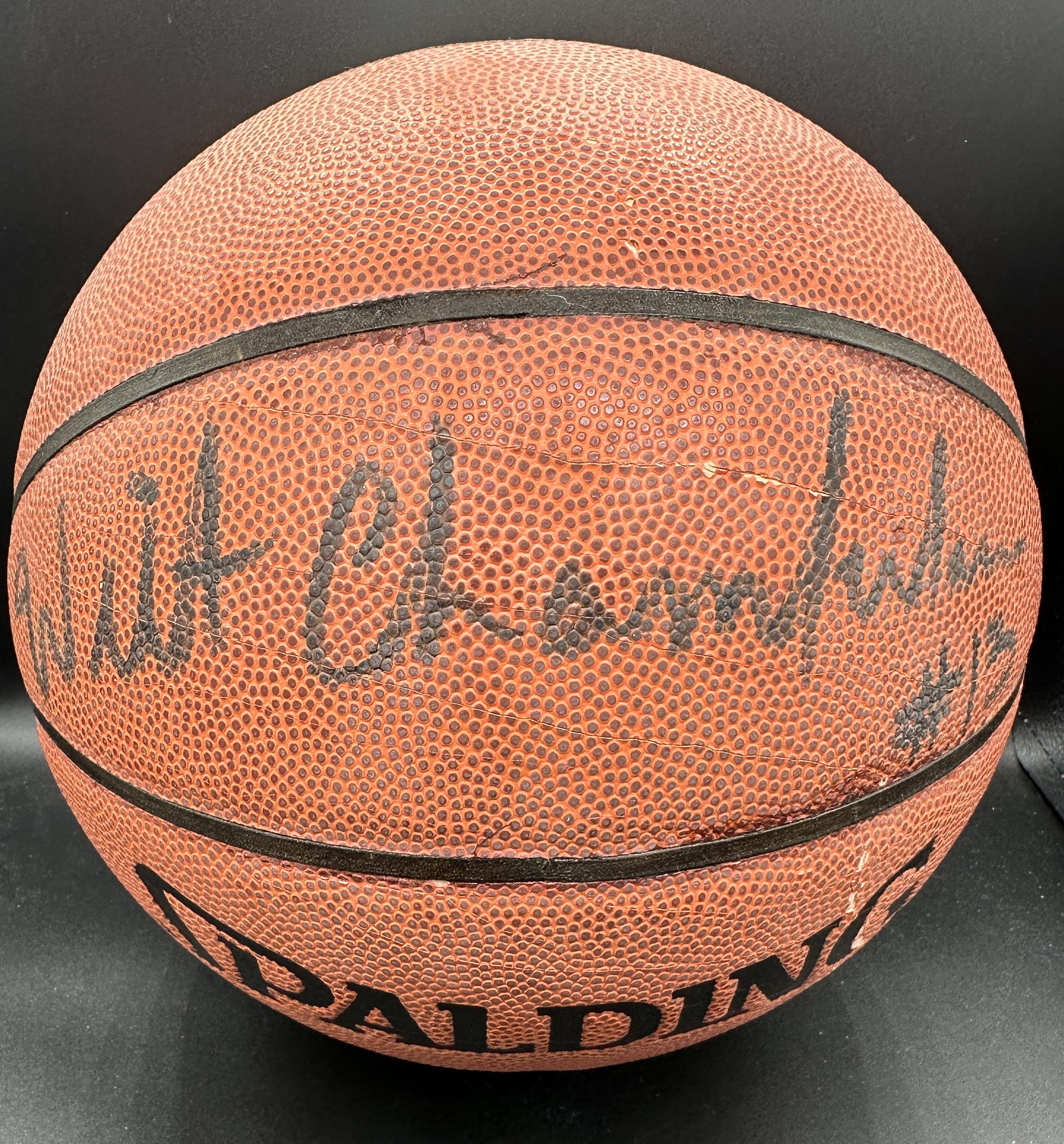 Wilt Chamberlain Signed NBA basketball (JSA) at PristineAuction.com Wilt Chamberlain Signed NBA basketball (JSA) at PristineAuction.com