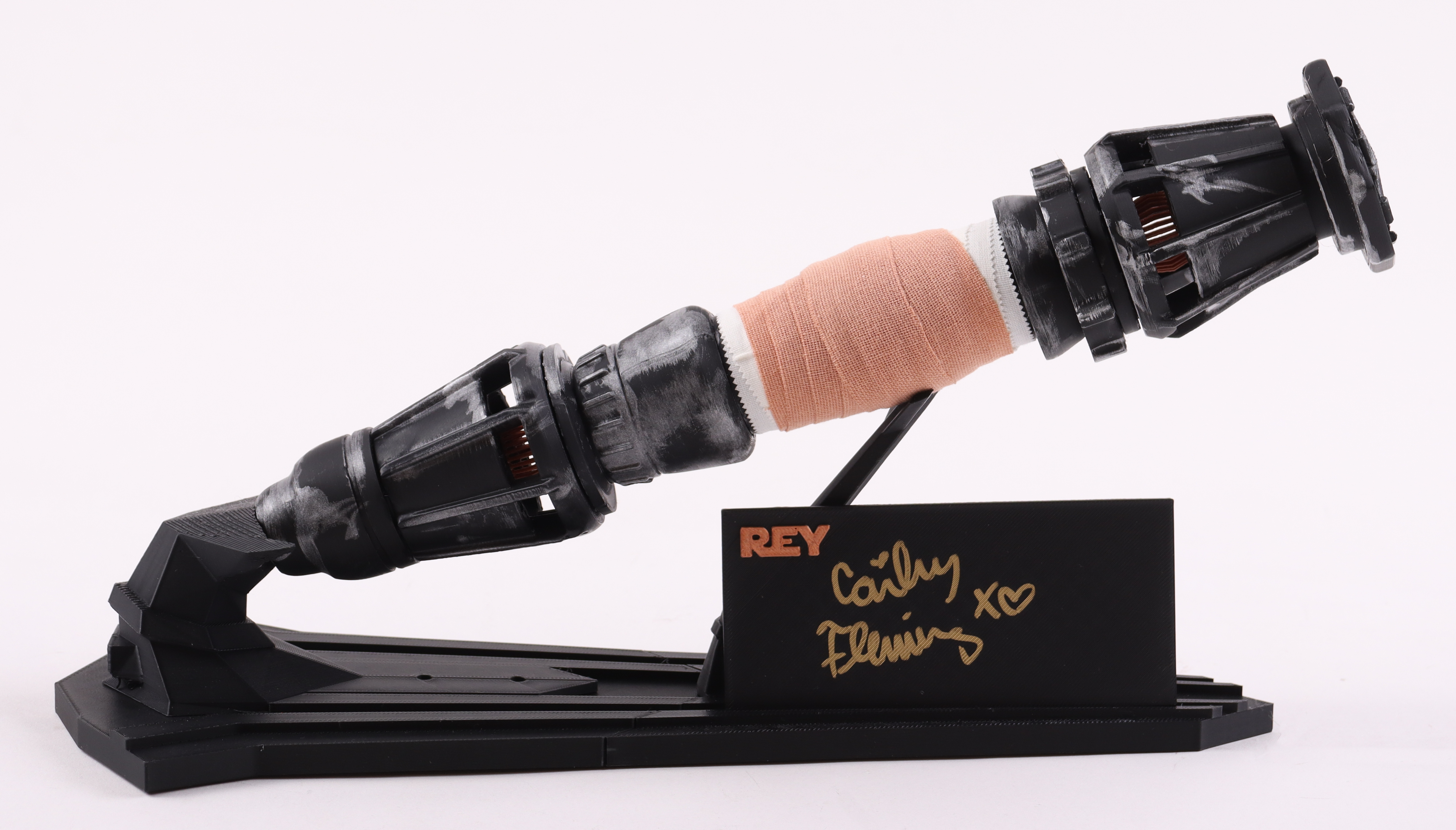 Cailey Fleming Signed Rey Star Wars Lightsaber Full Size Prop Replica ...
