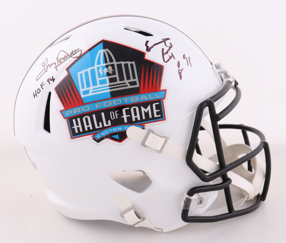Earl Campbell & Tony Dorsett Signed Pro Football Hall of Fame Full-Size Helmet Inscribed "HOF 94" (Beckett) at PristineAuction.com Earl Campbell & Tony Dorsett Signed Pro Football Hall of Fame Full-Size Helmet Inscribed "HOF 94" (Beckett) at PristineAuction.com