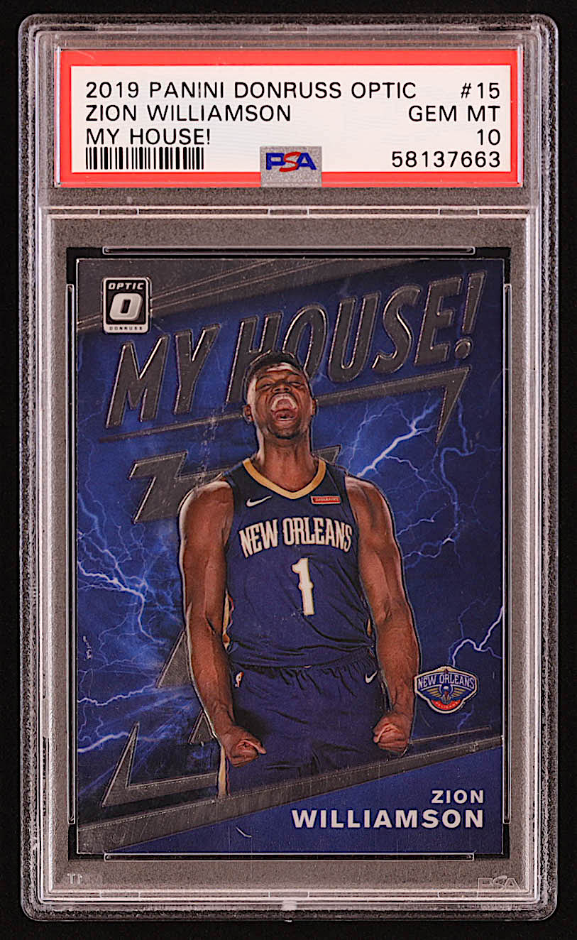 Zion Williamson 2019-20 Donruss Optic My House #15 RC (PSA 10) at PristineAuction.com Zion Williamson 2019-20 Donruss Optic My House #15 RC (PSA 10) at PristineAuction.com