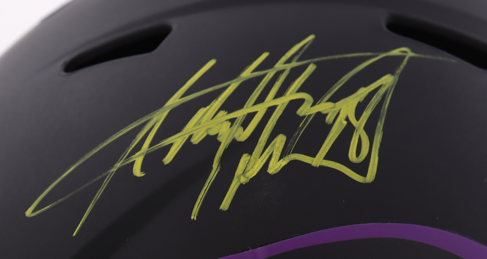 Adrian Peterson Signed Vikings Full-Size Eclipse Alternate Speed Helmet (Beckett) at PristineAuction.com Adrian Peterson Signed Vikings Full-Size Eclipse Alternate Speed Helmet (Beckett) at PristineAuction.com