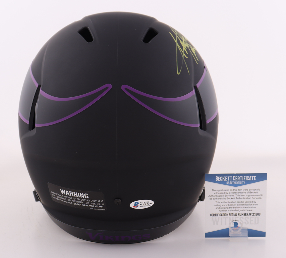 Adrian Peterson Signed Vikings Full-Size Eclipse Alternate Speed Helmet (Beckett) at PristineAuction.com Adrian Peterson Signed Vikings Full-Size Eclipse Alternate Speed Helmet (Beckett) at PristineAuction.com