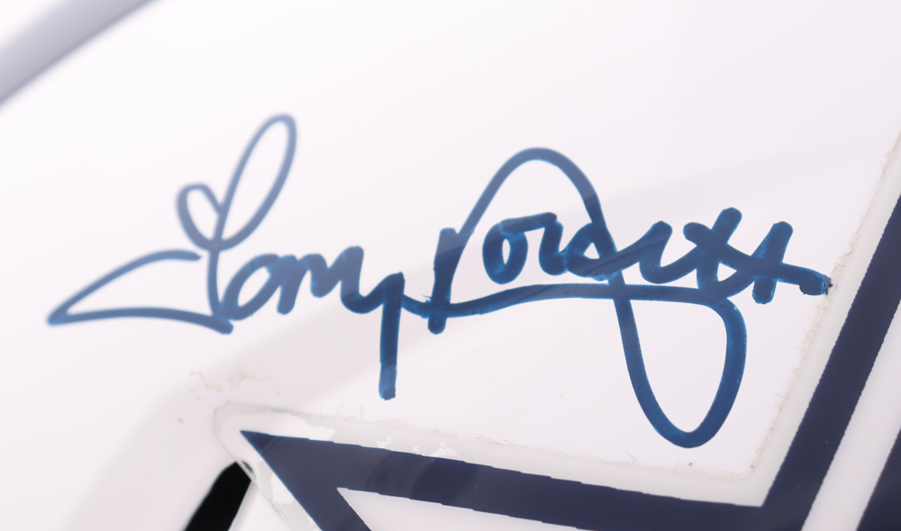 Roger Staubach & Tony Dorsett Signed Cowboys Speed Full-Size Helmet (Beckett) at PristineAuction.com Roger Staubach & Tony Dorsett Signed Cowboys Speed Full-Size Helmet (Beckett) at PristineAuction.com