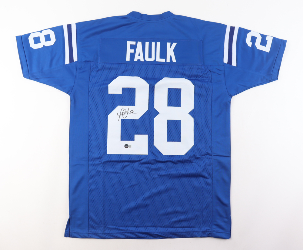 Marshall Faulk Signed Jersey (Beckett) at PristineAuction.com Marshall Faulk Signed Jersey (Beckett) at PristineAuction.com