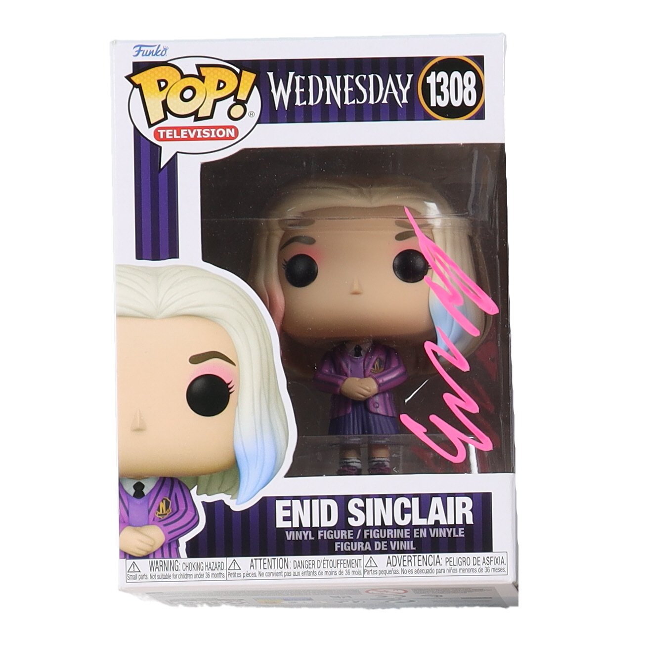 Emma Myers Signed "Wednesday" #1308 Enid Sinclair Funko Pop! Vinyl Figure (Beckett) at PristineAuction.com Emma Myers Signed "Wednesday" #1308 Enid Sinclair Funko Pop! Vinyl Figure (Beckett) at PristineAuction.com