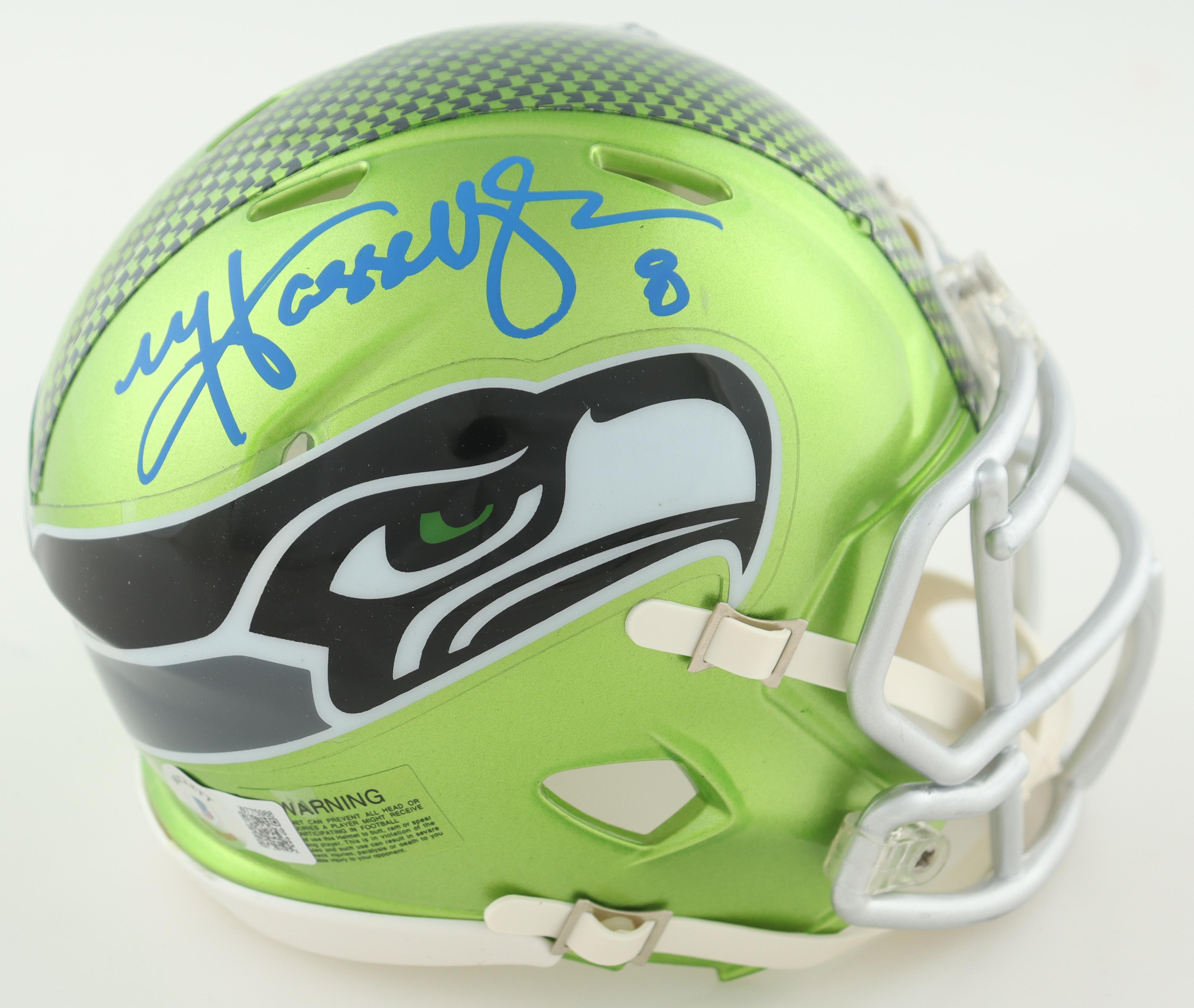 Matt Hasselbeck Signed Seahawks Flash Alternate Speed Mini Helmet (Beckett) at PristineAuction.com Matt Hasselbeck Signed Seahawks Flash Alternate Speed Mini Helmet (Beckett) at PristineAuction.com
