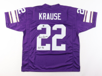 Paul Krause Signed Jersey Inscribed "HOF 98" (Beckett) at PristineAuction.com