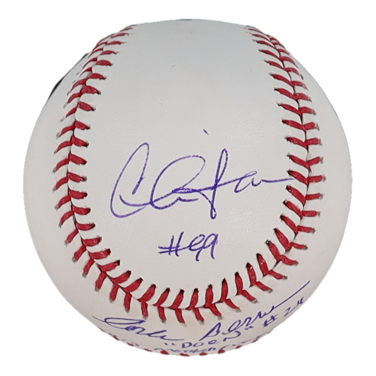 Charlie Sheen & Corbin Bernsen Signed OML Baseball Inscribed "Dorn" & "Strike This Mother*****r Out" (Beckett) at PristineAuction.com Charlie Sheen & Corbin Bernsen Signed OML Baseball Inscribed "Dorn" & "Strike This Mother*****r Out" (Beckett) at PristineAuction.com