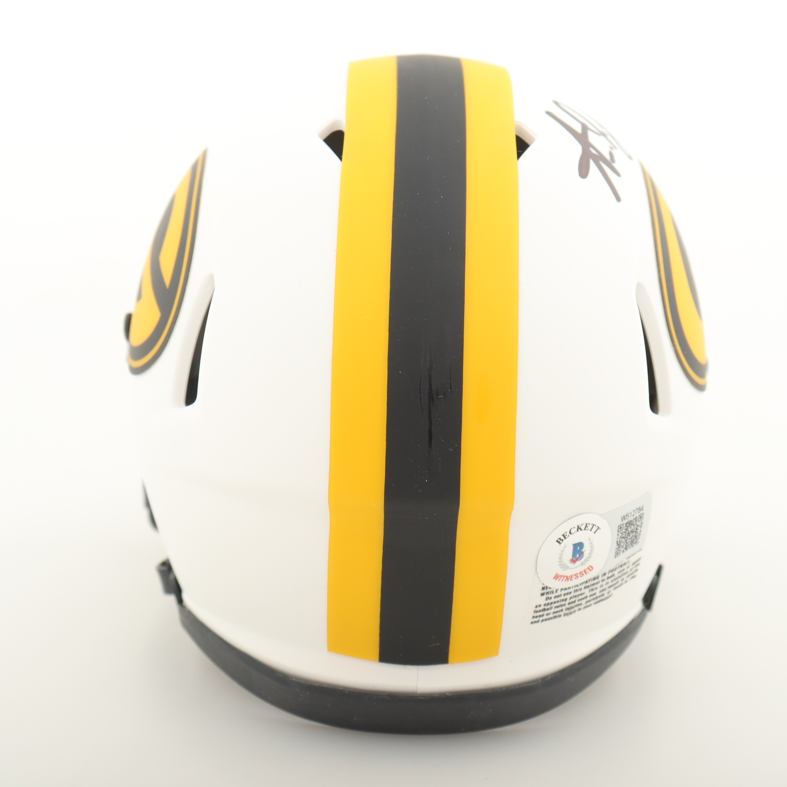 Aaron Jones Signed Packers Lunar Eclipse Alternate Speed Mini Helmet (Beckett) at PristineAuction.com Aaron Jones Signed Packers Lunar Eclipse Alternate Speed Mini Helmet (Beckett) at PristineAuction.com