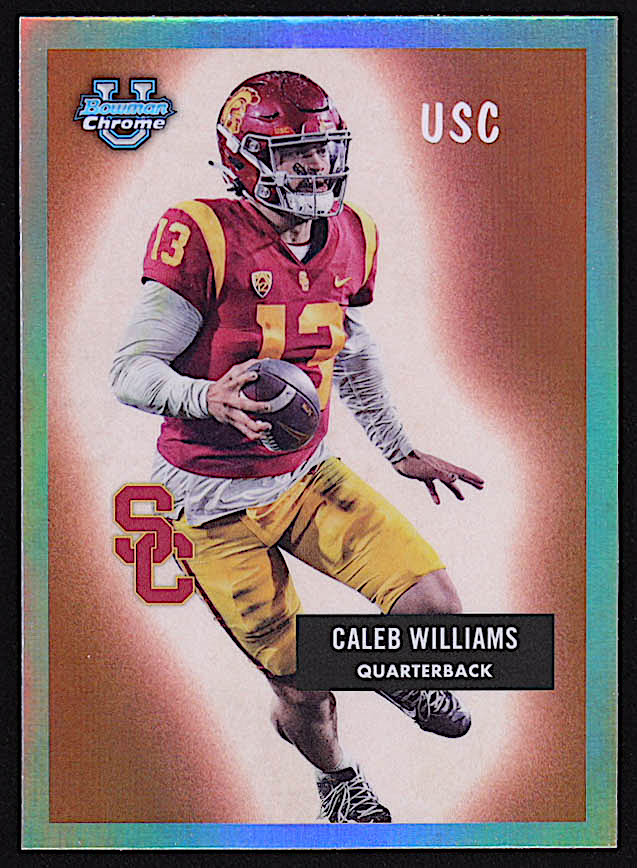 Caleb Williams 2023 Bowman Chrome University '55 Bowman #55BF1 at PristineAuction.com Caleb Williams 2023 Bowman Chrome University '55 Bowman #55BF1 at PristineAuction.com