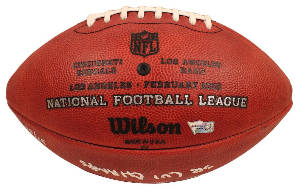 Cooper Kupp Signed "The Duke" LE Super Bowl LVI Logo Football Inscribed "SB LVI Champs" (Fanatics) at PristineAuction.com Cooper Kupp Signed "The Duke" LE Super Bowl LVI Logo Football Inscribed "SB LVI Champs" (Fanatics) at PristineAuction.com