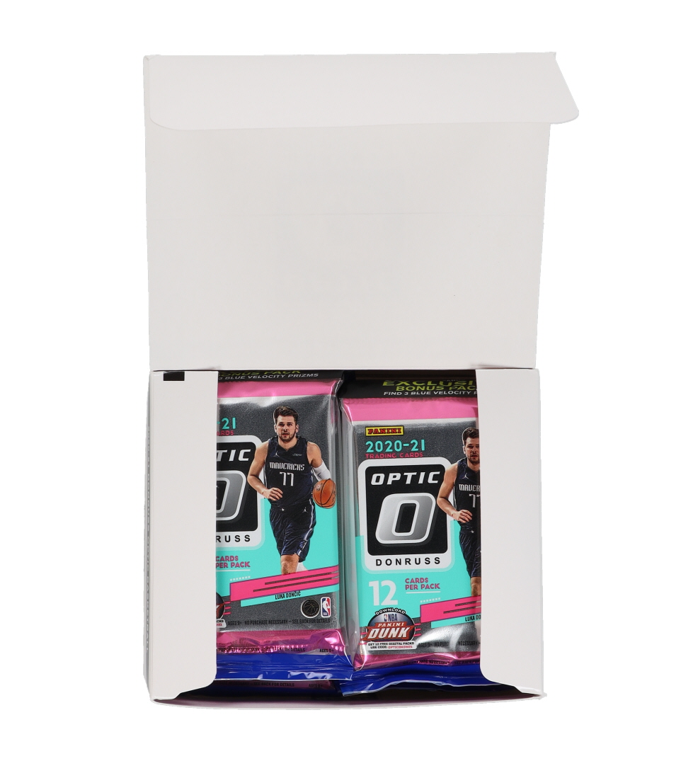 2020-21 Panini Donruss Optic Basketball Cello Retail Box with (12) Packs at PristineAuction.com 2020-21 Panini Donruss Optic Basketball Cello Retail Box with (12) Packs at PristineAuction.com