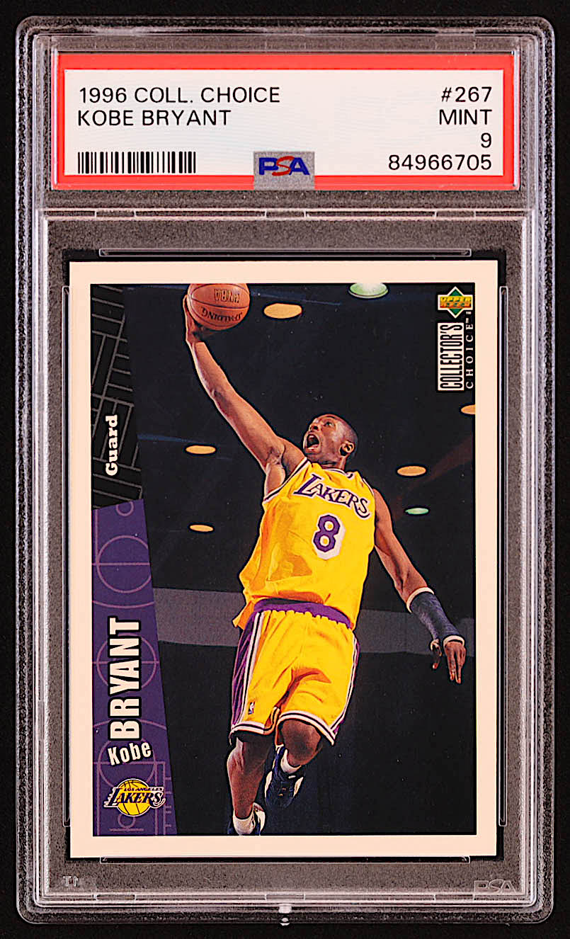 Kobe Bryant 1996-97 Collector's Choice #267 RC (PSA 9) at PristineAuction.com Kobe Bryant 1996-97 Collector's Choice #267 RC (PSA 9) at PristineAuction.com