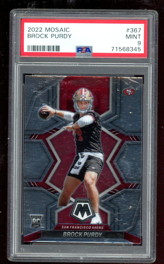 Brock Purdy 2022 Panini Mosaic 367 Rc Psa 9 Pristine Auction