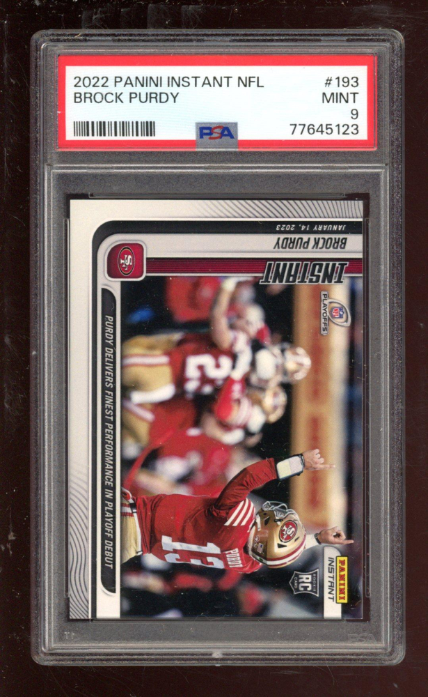 Brock Purdy 2022 Panini Instant 193 Rc Psa 9 Pristine Auction